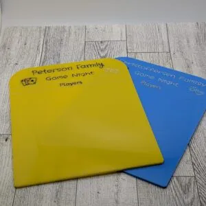 Acrylic Reusable Personalized Game Board
